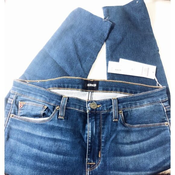 Hudson Jeans Womens Mid Rise Medium Wash Ankle Super Skinny Jeans Sz 30 New - Picture 6 of 11